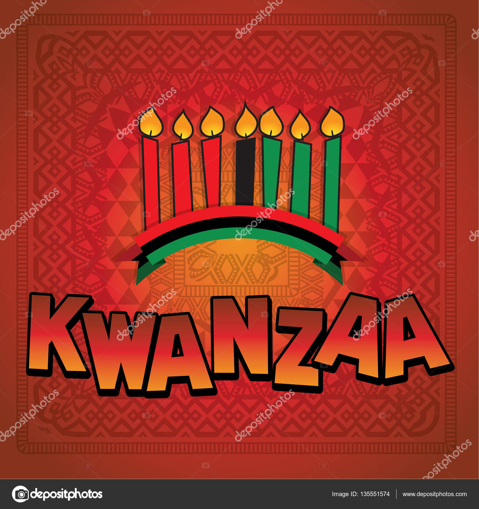 Greeting card for Kwanzaa Stock Vector by ©Gal_Amar 135551574