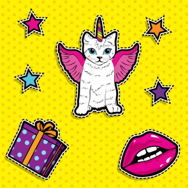 Pop art moda şık yamalar