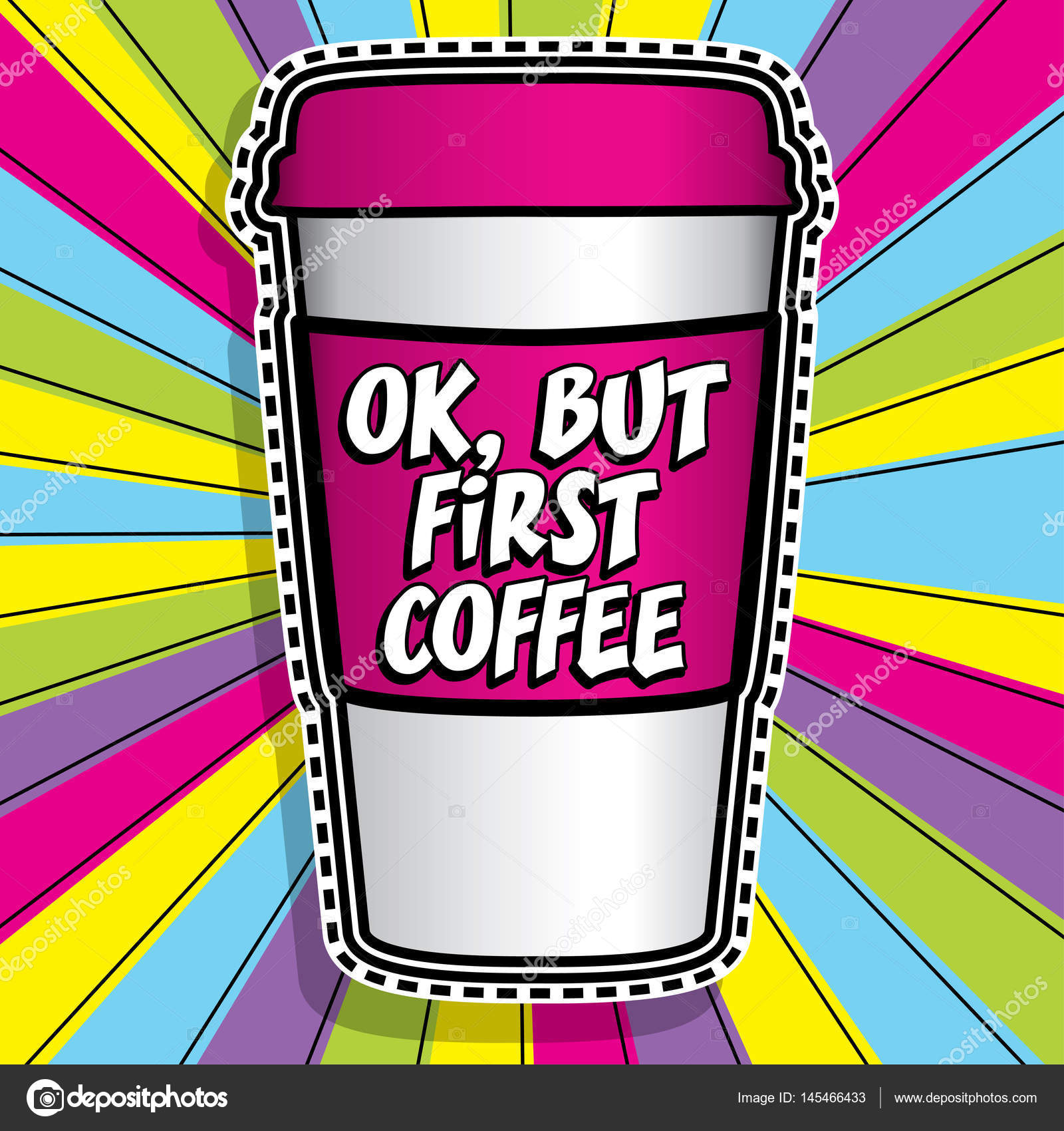 Download Pop art fashion chic COFFEE MUG — Stock Vector © Gal_Amar ...