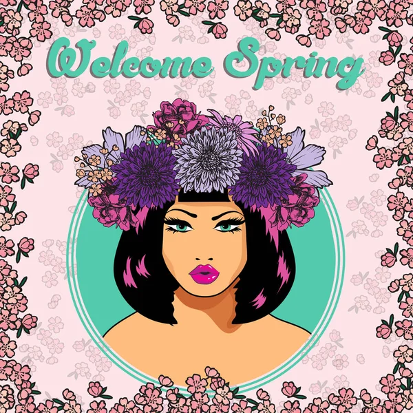 Pop art style woman banner — Stock Vector © Gal_Amar 157811314