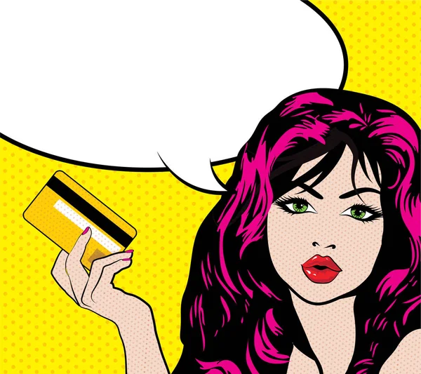 Pop sanat tarzı kadın afiş