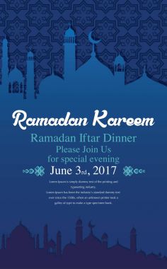 ramadan kareem greeting card clipart