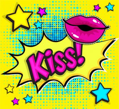 Pop Art çizgi roman kutsal kişilerin resmi 