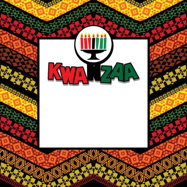 Kwanzaa için tebrik kartı.