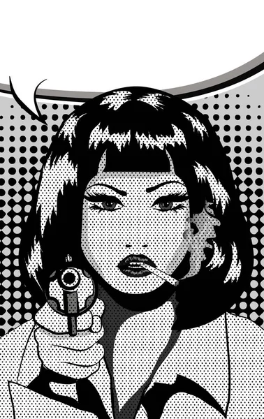 Tabanca ve sigara kadın ile