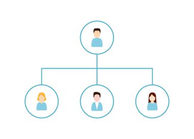 Temsilci seçme ve organizasyon yapısı simgesi.