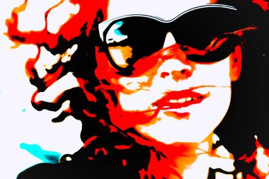 Pop Art kadın gözlük