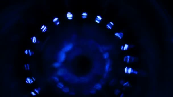 Gelombang berteknologi tinggi biru — Stok Video