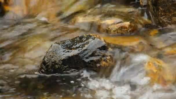 Agua goteando de la roca. Con sonido — Vídeos de Stock