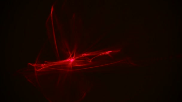 Червоні смуги світла абстрактний анімаційний фон. Безшовна петля — стокове відео