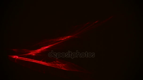 Red streaks light abstract animation background. Seamless Loop — Stock Video