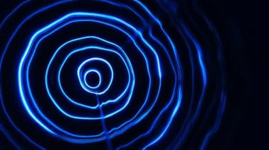 Uzayda soyut enerji tüneli. Dış uzayda enerji alanı tüneli