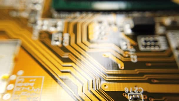 Orange, carte de circuit imprimé de fond de technologie verte