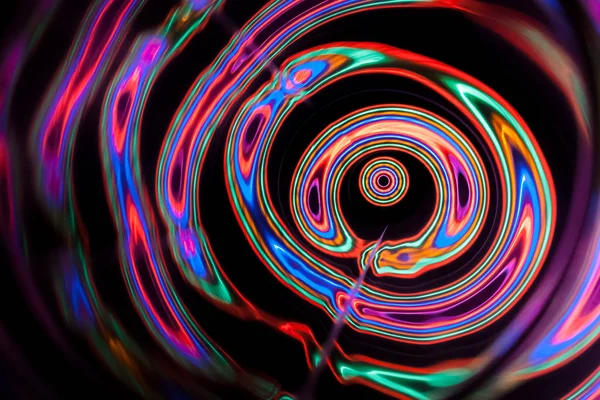 Ljudvågor i mörker i full färg — Stockfoto