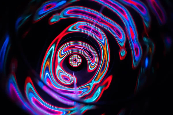 Lydbølger i mørke i fuld farve - Stock-foto