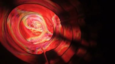 Abstract energy tunnel in space. Energy force fields tunnel in outer space. Portal of light