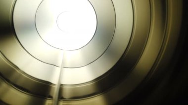 Abstract energy tunnel in space. Energy force fields tunnel in outer space. Portal of light