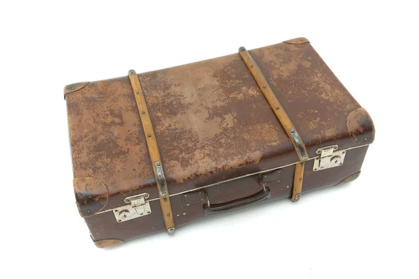 Vintage Suitcase over a white background. Isolated — Stockfoto