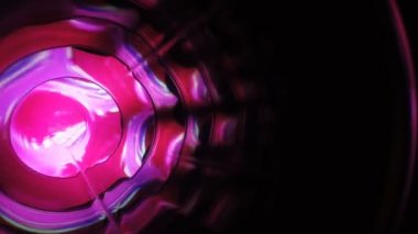 Abstract energy tunnel in space. Energy force fields tunnel in outer space. Portal of light