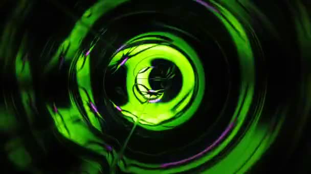 Ondes sonores dans l'obscurité en couleur