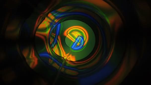 Ondes sonores dans l'obscurité en couleur