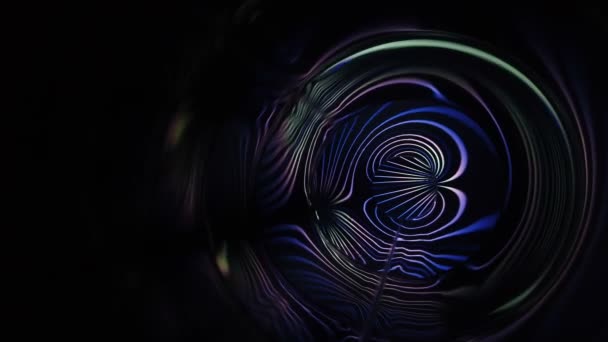 Abstract energy tunnel in space. Energy force fields tunnel in outer space. Portal of light — Stockvideo
