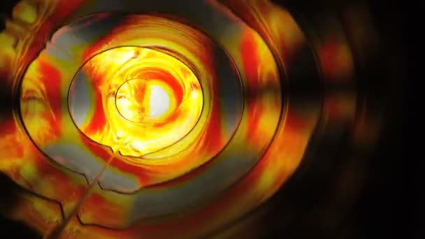 Abstract energy tunnel in space. Energy force fields tunnel in outer space. Portal of light — Stockvideo