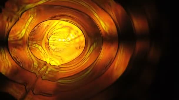 Abstract energy tunnel in space. Energy force fields tunnel in outer space. Portal of light — Stok video