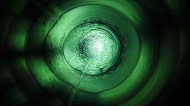 Abstract energy tunnel in space. Energy force fields tunnel in outer space. Portal of light