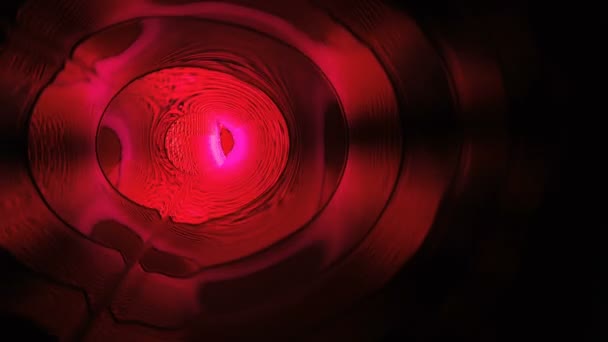 Ondes sonores dans l'obscurité en couleur