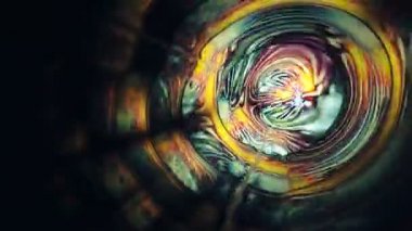 Parlayan çiçek çemberi patlayan grafikler arka planda pürüzsüz döngü. Moda renkleri moda müzik videoları için.