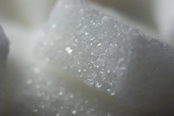 Cukru grudek, makro — Zdjęcie stockowe