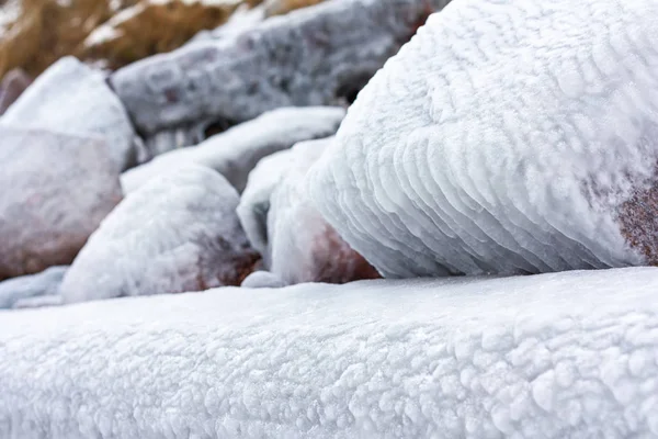 岩の海の冬パターン — ストック写真