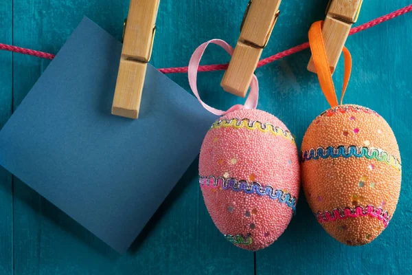 Húsvéti színes tojások Stock Kép