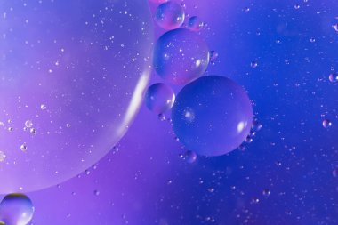 Havanın ya da molekülün makro görüntüsü. Hücre zarının bilimsel görüntüsü. Soyut molekül atomu yapılandırması. Su kabarcıkları. Sıvı maddelerin Macro 'su..