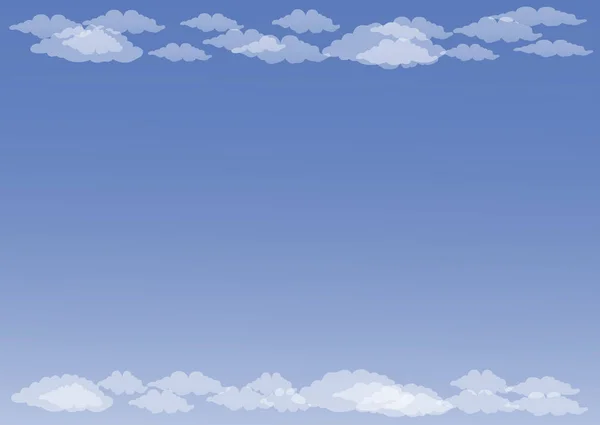Білий Cumulus хмари — стоковий вектор