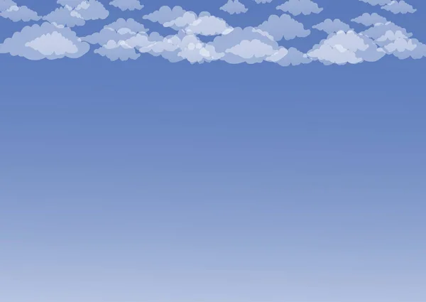 Nuages cumulus blancs — Image vectorielle