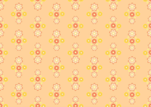 Цветочный бесшовный узор.
