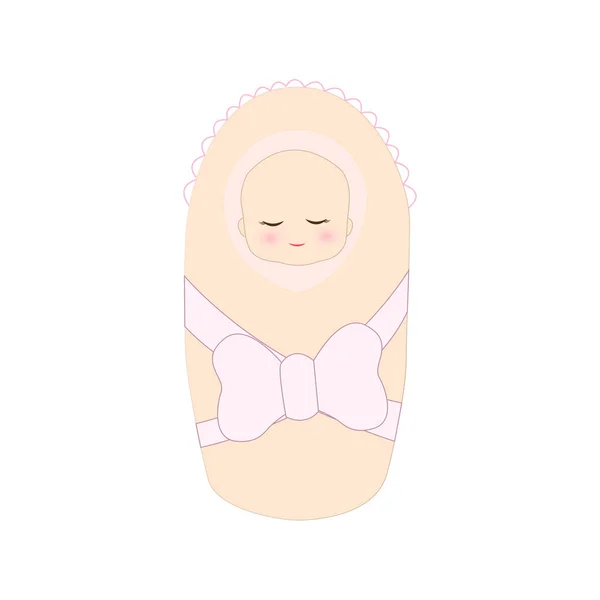 Zarf içinde yeni doğan bebek — Stok Vektör