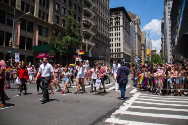 Manhattan, New York, 25 Haziran 2017: Gay Pride Parade