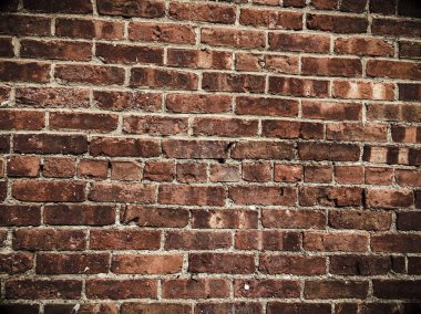 Kırmızı tuğla duvar eski vintage tarzı