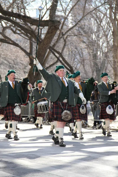 Manhattan New York März 2017 Eine Musik Marching Band Der — Stockfoto