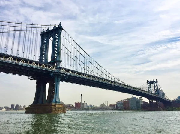 Keleti Folyó New York Manhattan Híd — Stock Fotó