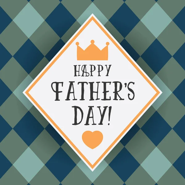 Návrh blahopřání pro Den otců — Stockový vektor