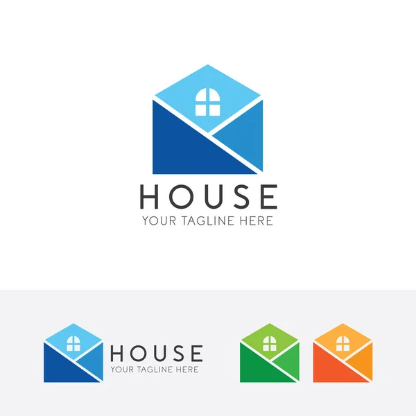 Eenvoudig huis logo, pictogram introductiepagina, vector logo sjabloon. — Stockvector