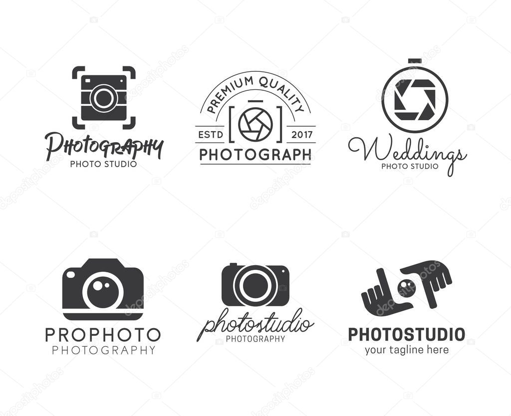 Set of photography logo