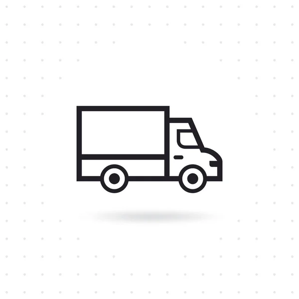 Dodávka Nákladní Ikona Doprava Doručení Truck Ikony Pro Aplikace Weby — Stockový vektor