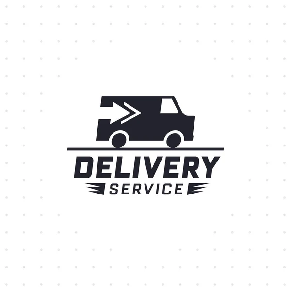 运输服务与卡车车在黑颜色 在线购物的送货标签 全球航运 矢量插图 — 图库矢量图片