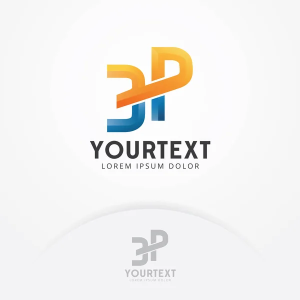 Numărul Trei Design Logo Letter Logo Design Șablon Vectorial Logotype — Vector de stoc