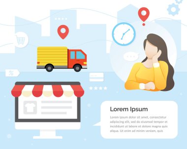 Paketi bekleyen kadınlar